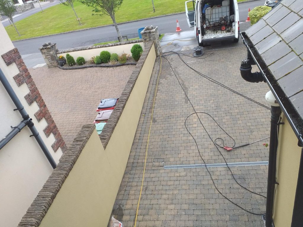 Cobble lock power washed